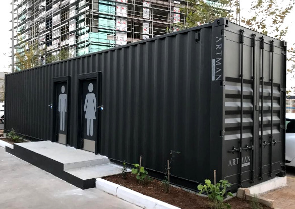 Shipping Container Toilet